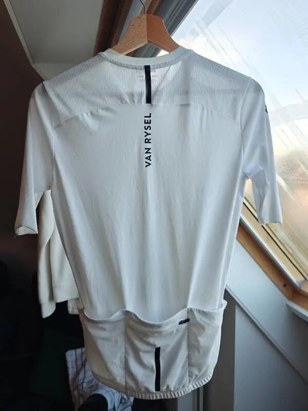 Tussen Particulieren - Uniseks fietsshirt Van Rysel RACER 2 zomer wit 2/3