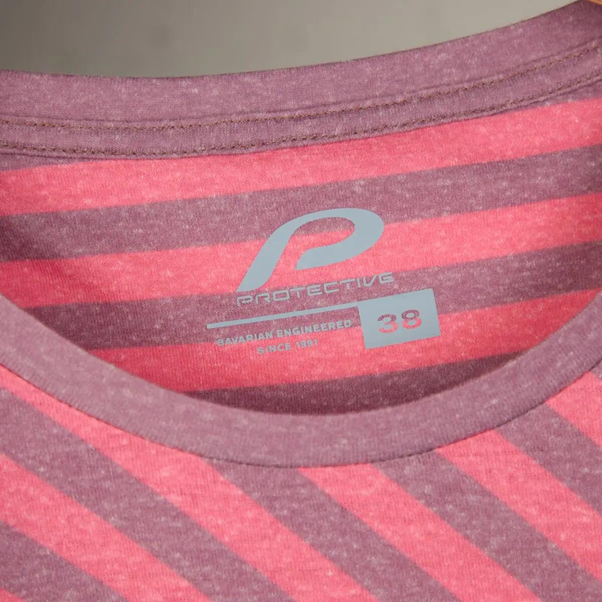 Damen Kurzarmshirt P-Green Grass W flieder - Bike&Active 10/15