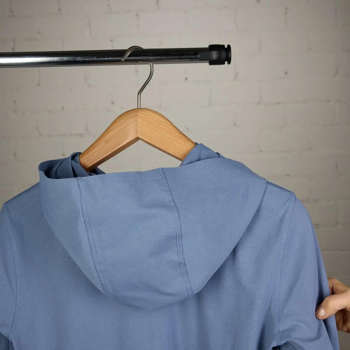 Sweat à capuche zippé demi-hauteur pour femme P-Hollow Sky W bleu acier 11/15