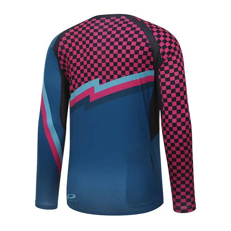 Fietsshirt lange mouw fiets P-King of Vert 2/15