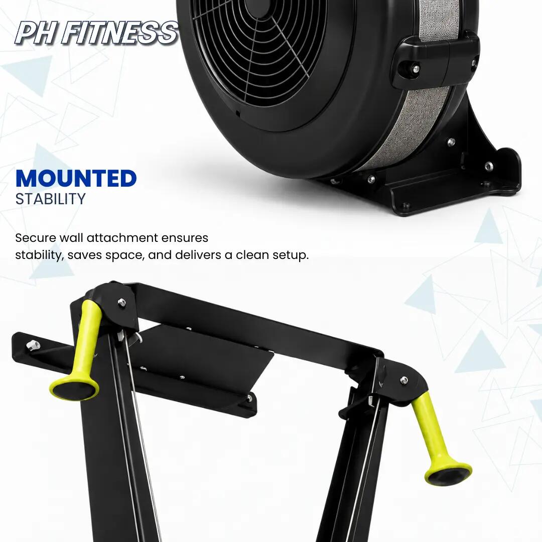 Máquina de esqui com resistência ao ar e LCD para HIIT e Hyrox 5/9