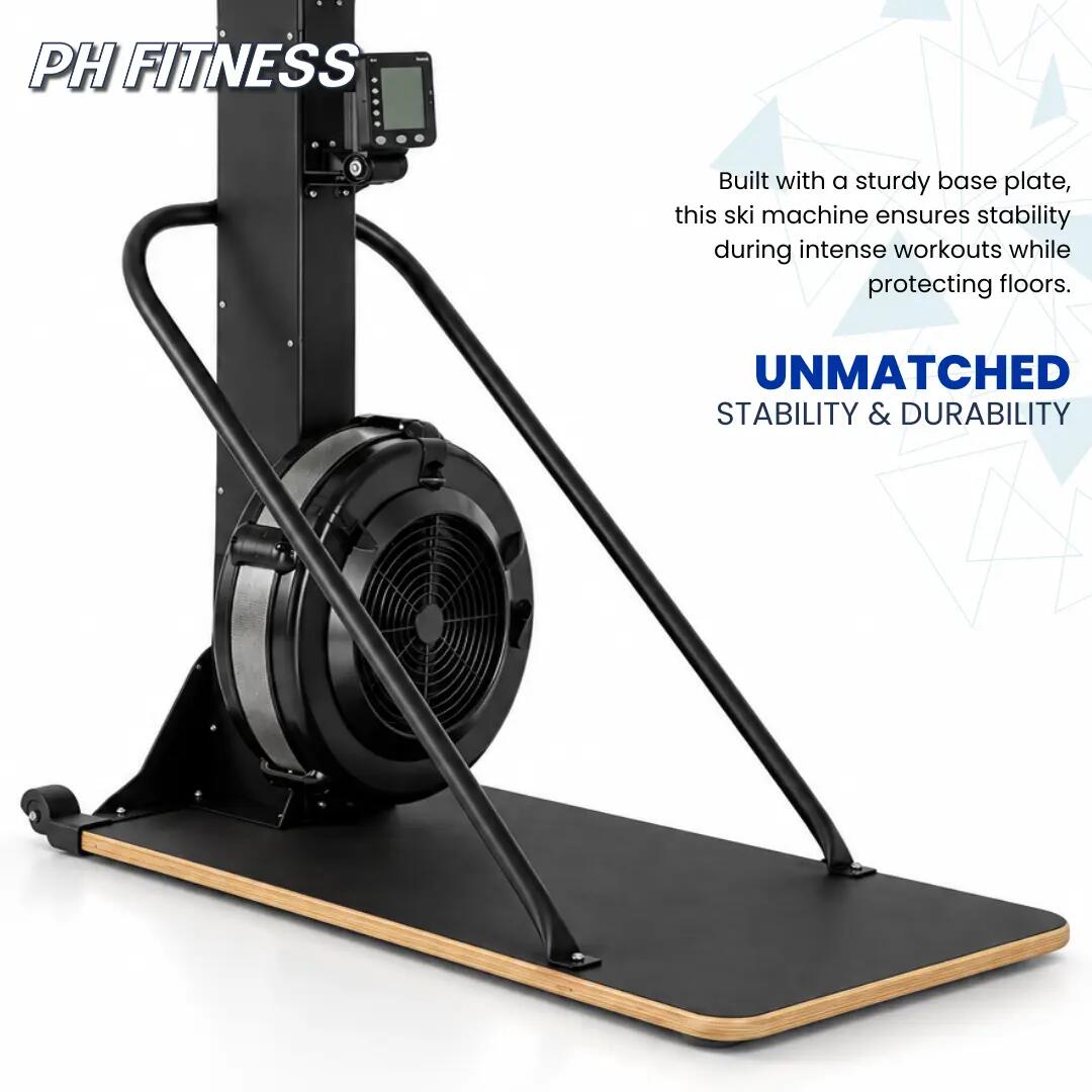 Máquina de esqui com resistência ao ar e LCD para HIIT e Hyrox 4/9