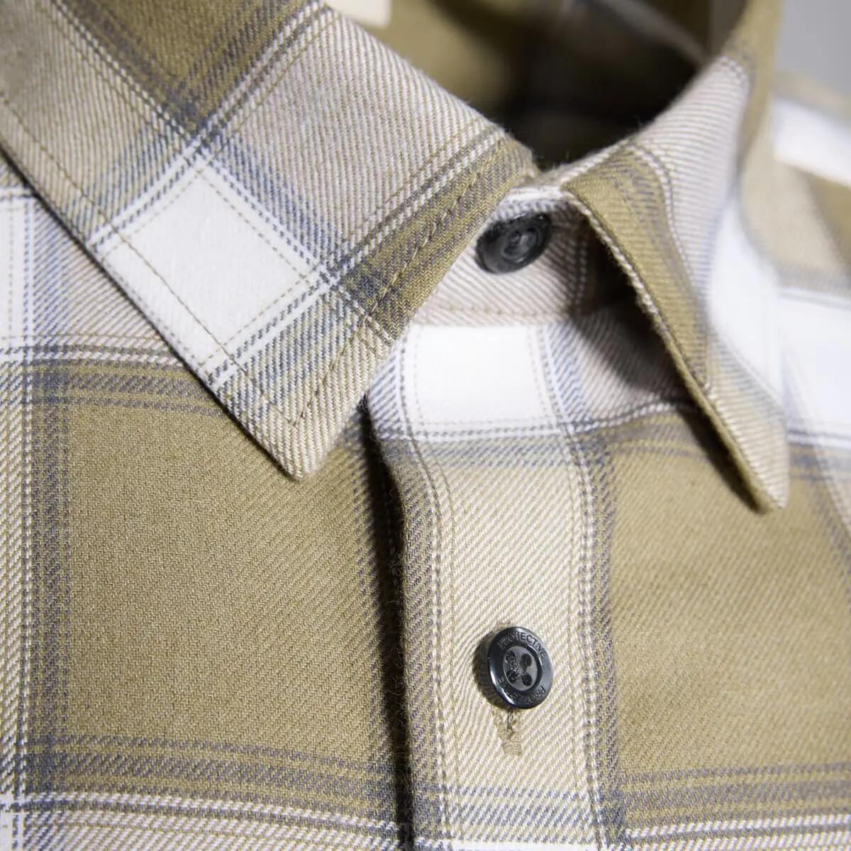 Chemise en flanelle décontractée pour hommes P - R.O.D Checker kaki à carreaux 5/15