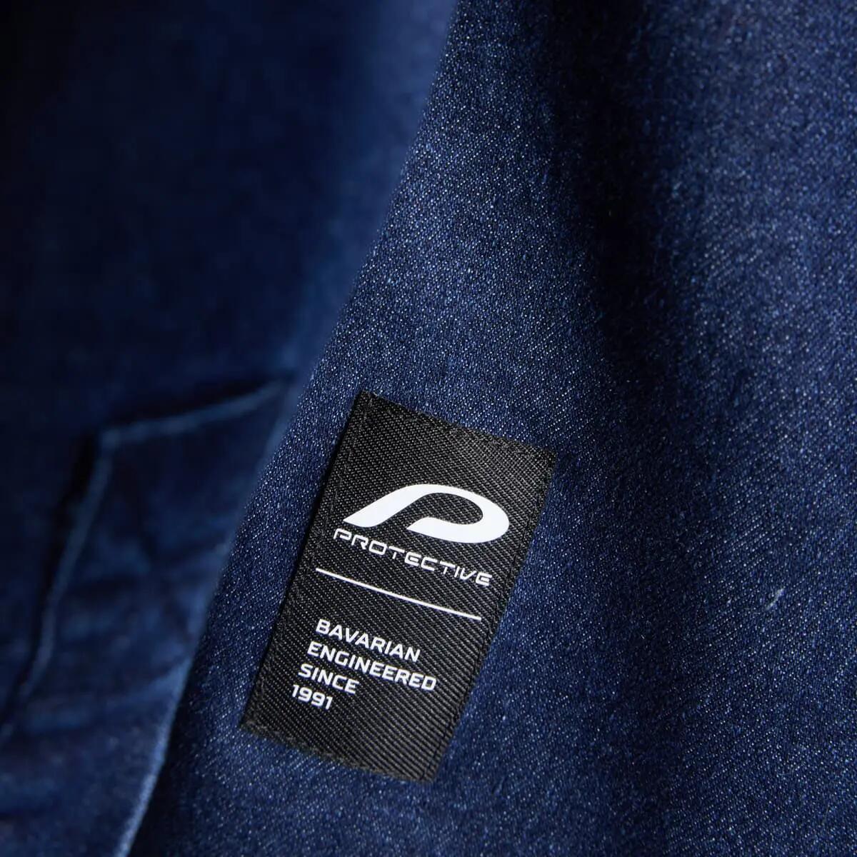 Klassisches legeres Herren Jeanshemd P-BLUE JEAN in darkblue Denim. 7/15