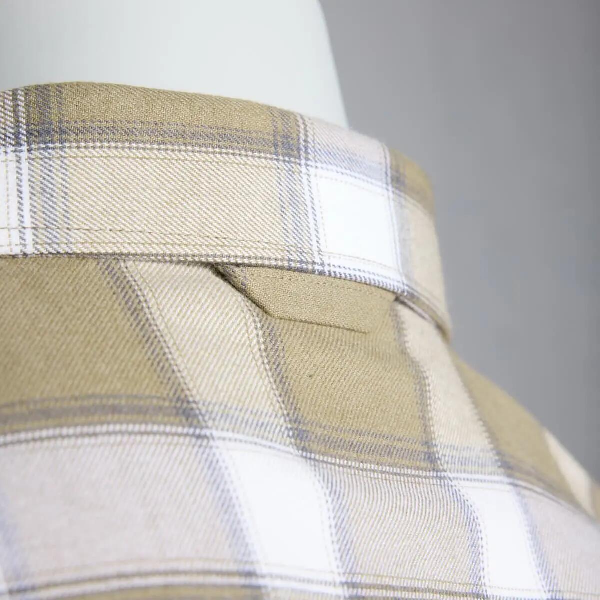 Chemise en flanelle décontractée pour hommes P - R.O.D Checker kaki à carreaux 4/15