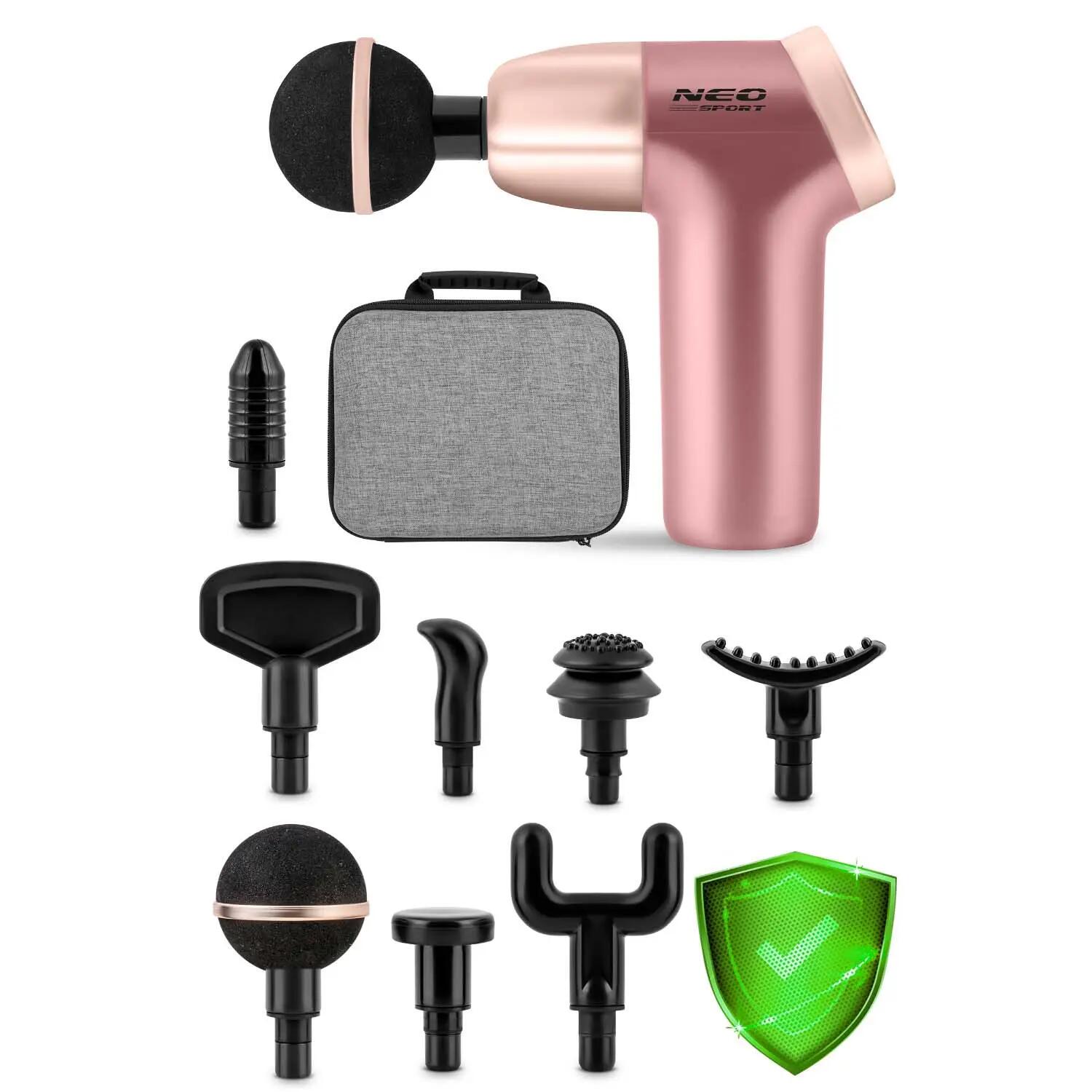 Neo-Sport Massagepistole Massagegerät 20 Geschwindigkeiten 8 Massageköpfen 8/10