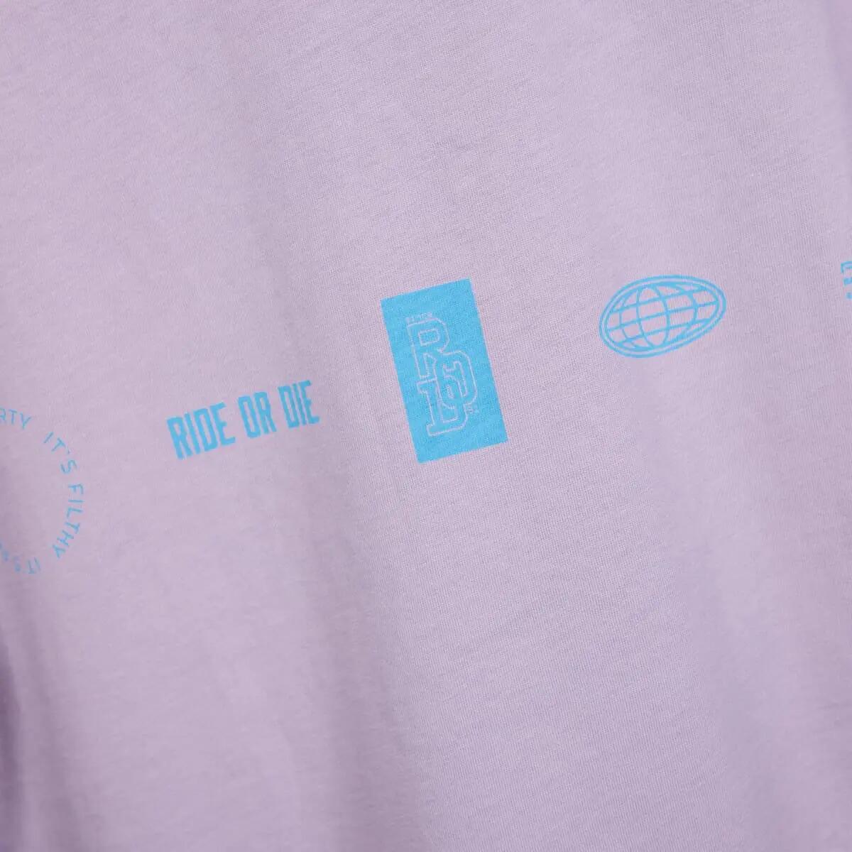 P-Lucky W Dames Bike T-shirt Paars 10/15