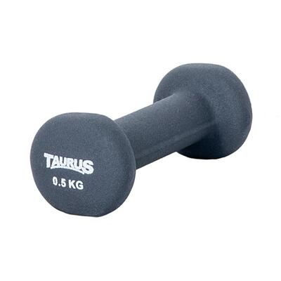 Trainingshalter - fitness - unisex - taurus neopreen studio - 1 kg - zwart