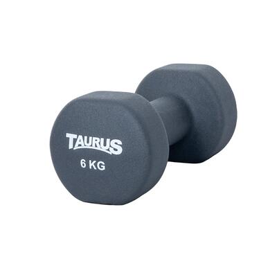 Trainingshalter - fitness - unisex - taurus neopreen studio - 1 kg - zwart