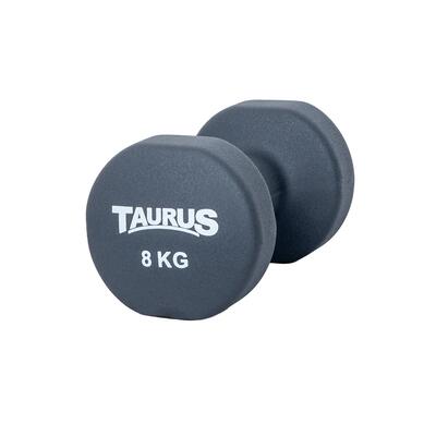 Trainingshalter - fitness - unisex - taurus neopreen studio - 1 kg - zwart