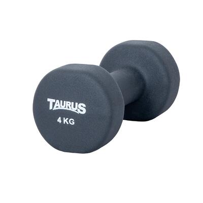 Trainingshalter - fitness - unisex - taurus neopreen studio - 1 kg - zwart