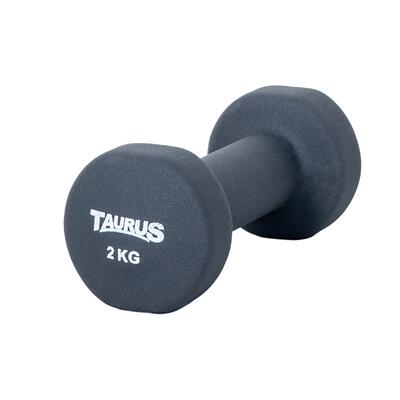 Trainingshalter - fitness - unisex - taurus neopreen studio - 1 kg - zwart