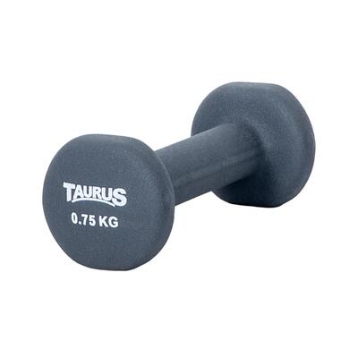 Trainingshalter - fitness - unisex - taurus neopreen studio - 1 kg - zwart