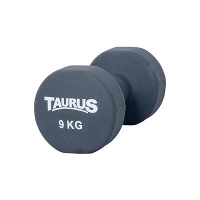 Trainingshalter - fitness - unisex - taurus neopreen studio - 1 kg - zwart