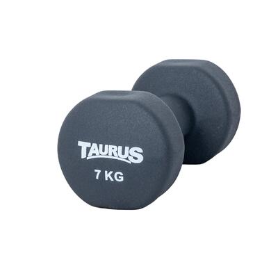 Trainingshalter - fitness - unisex - taurus neopreen studio - 1 kg - zwart