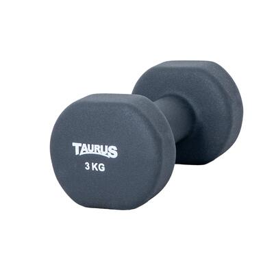 Trainingshalter - fitness - unisex - taurus neopreen studio - 1 kg - zwart