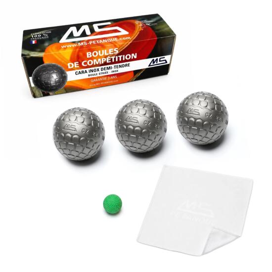 Boules de pétanque de compétition Anti Rebond - CZ INOX
