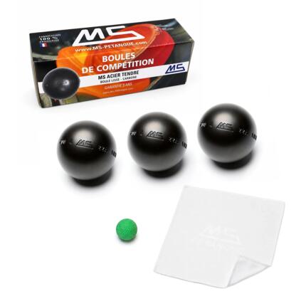 Boules de pétanque de compétition Anti Rebond - MS ACIER