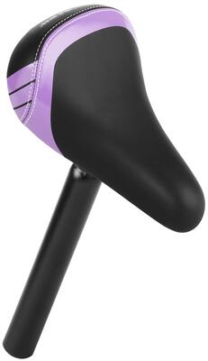Kinderzadel 10/12/14 inch voor fiets/loopfiets alu zadelpen 25,4 mm paars