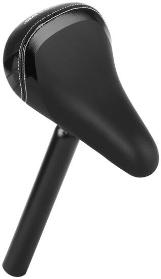 Kinderzadel 10/12/14 inch voor fiets/loopfiets alu zadelpen 25,4 mm Zwart
