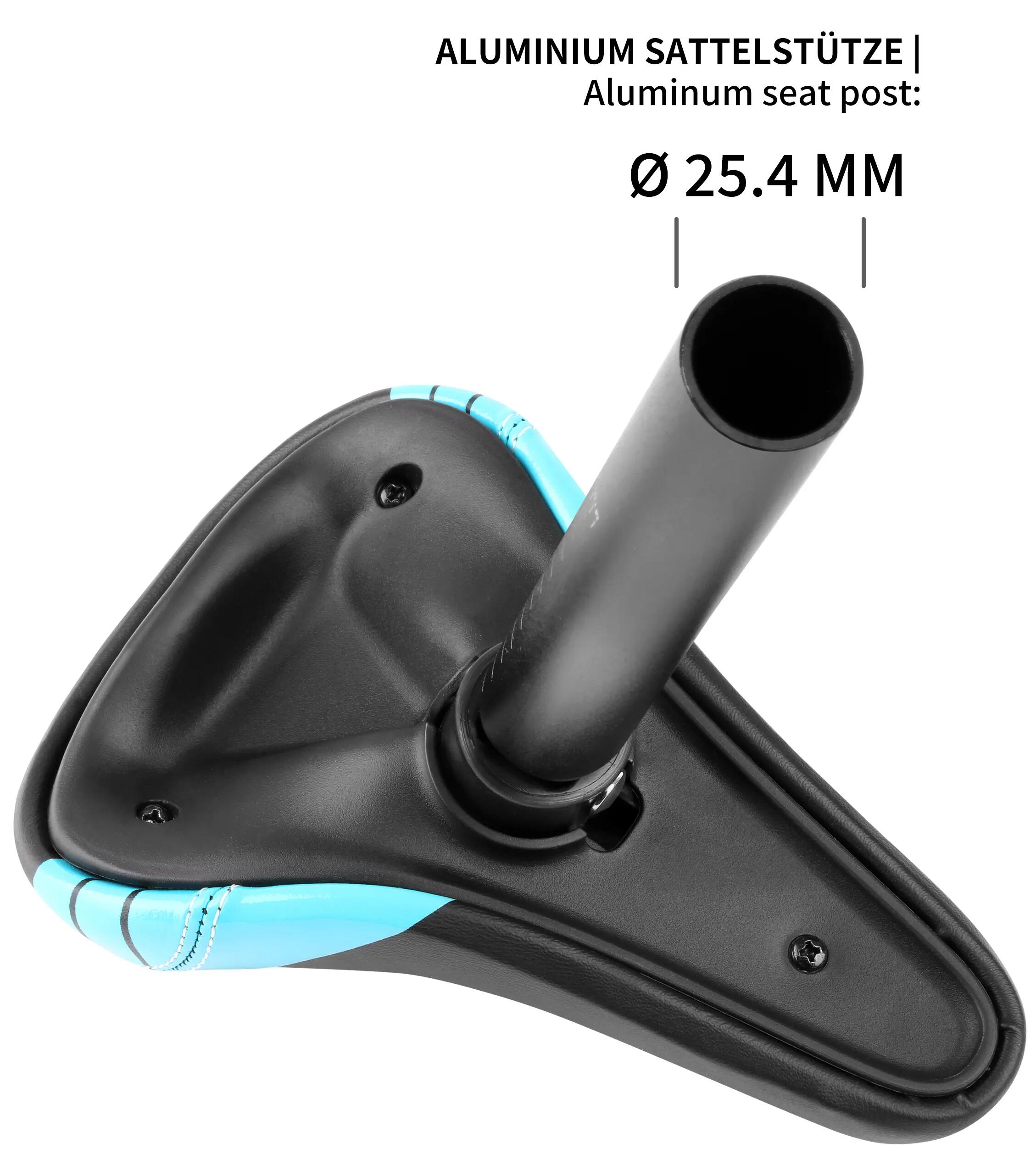 Kinderzadel 10/12/14 inch voor fiets/loopfiets alu zadelpen 25,4 mm Blauw 6/7