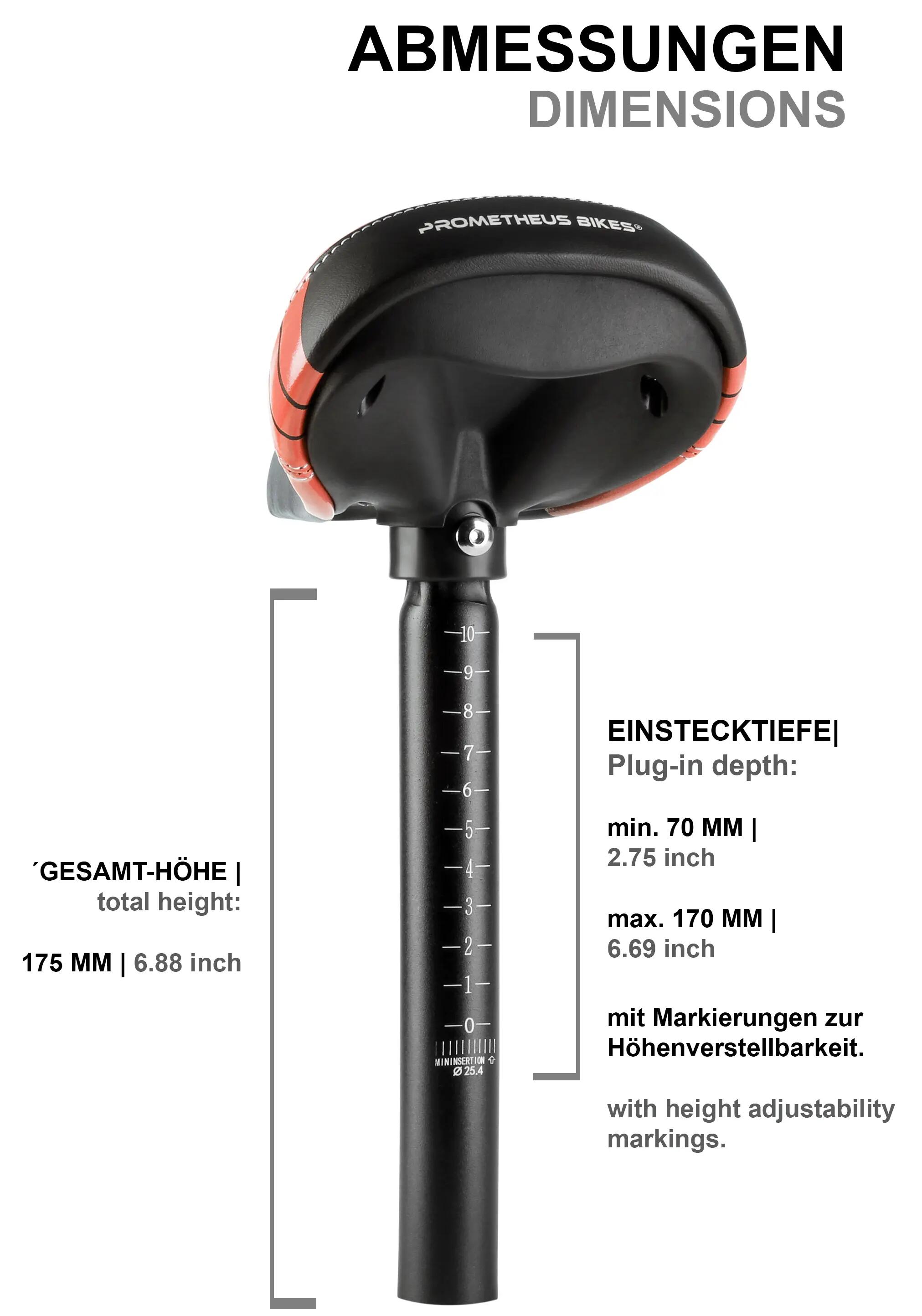 Selle enfant 10/12/14 pouces pour vélo/draisienne tige alu 25,4 mm Rouge 2/7