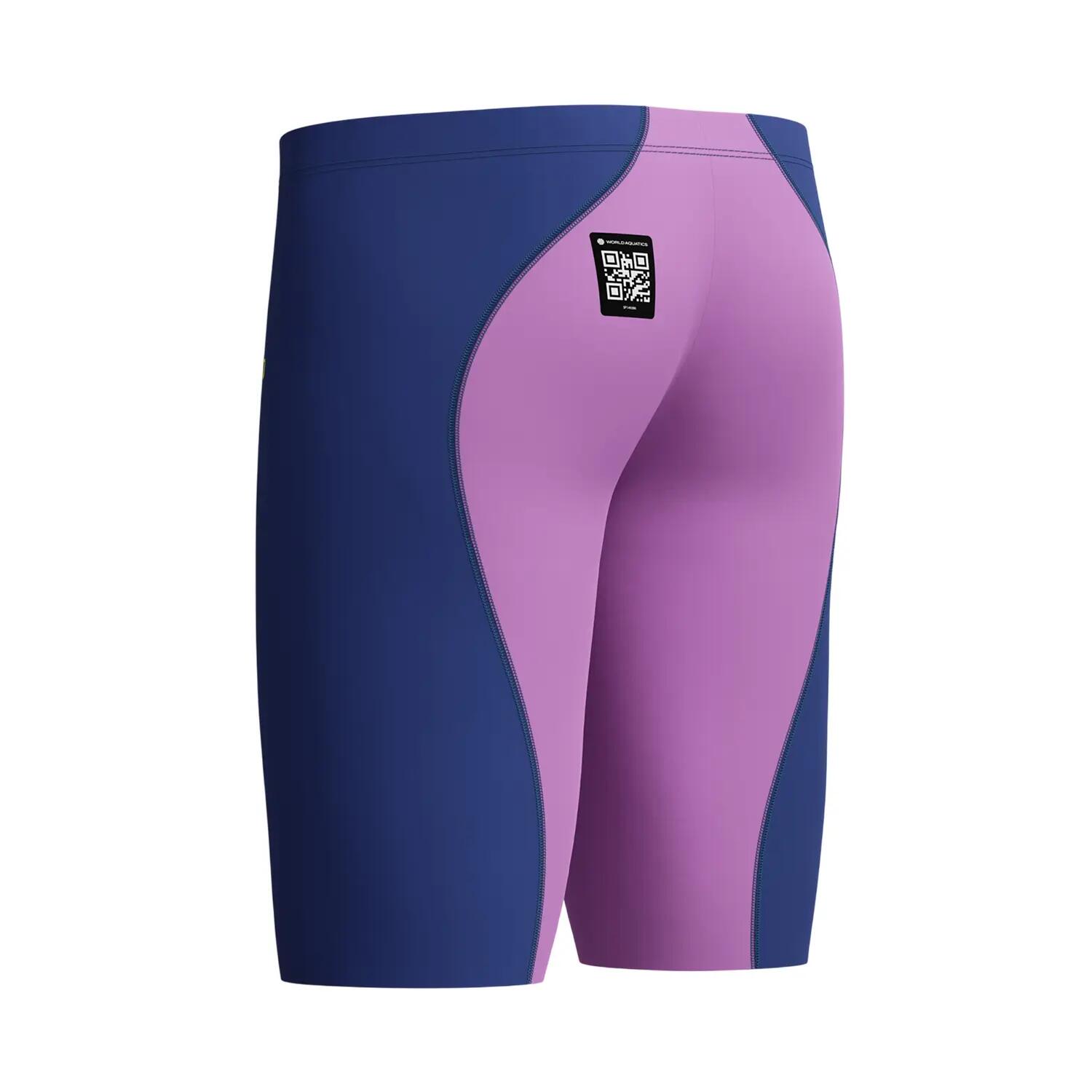 Jammer De Natation FASTSKIN LZR IGNITE Homme (Bleu Marine / Violet Vif) 4/4