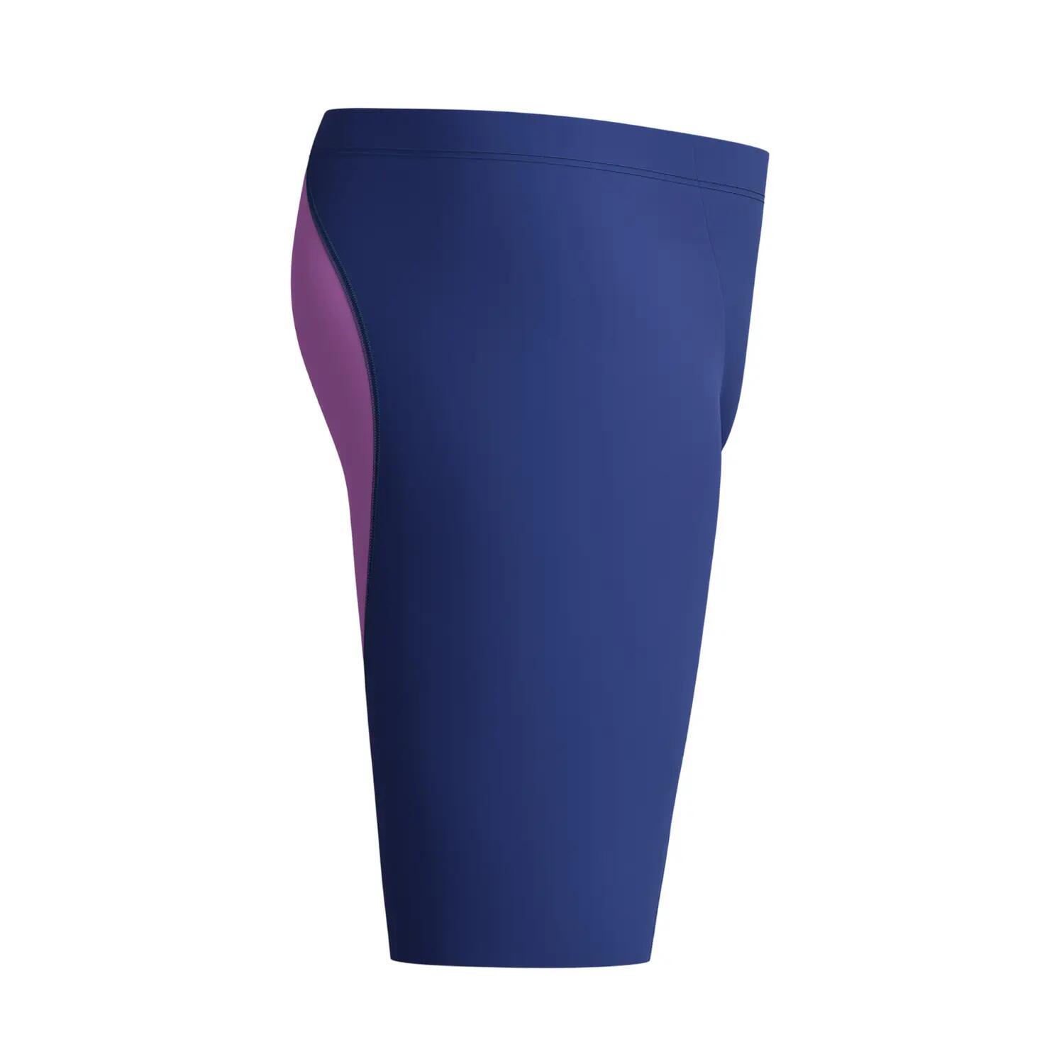 Jammer De Natation FASTSKIN LZR IGNITE Homme (Bleu Marine / Violet Vif) 3/4