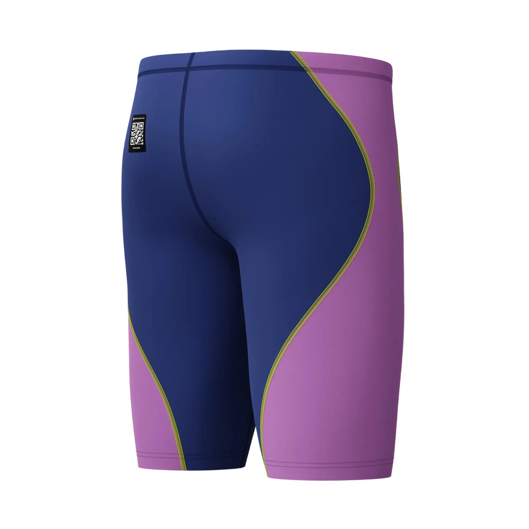 Jammer De Natation Motif/style Bicolore FASTSKIN HYPERSPARK Garçon (Violet / 4/5