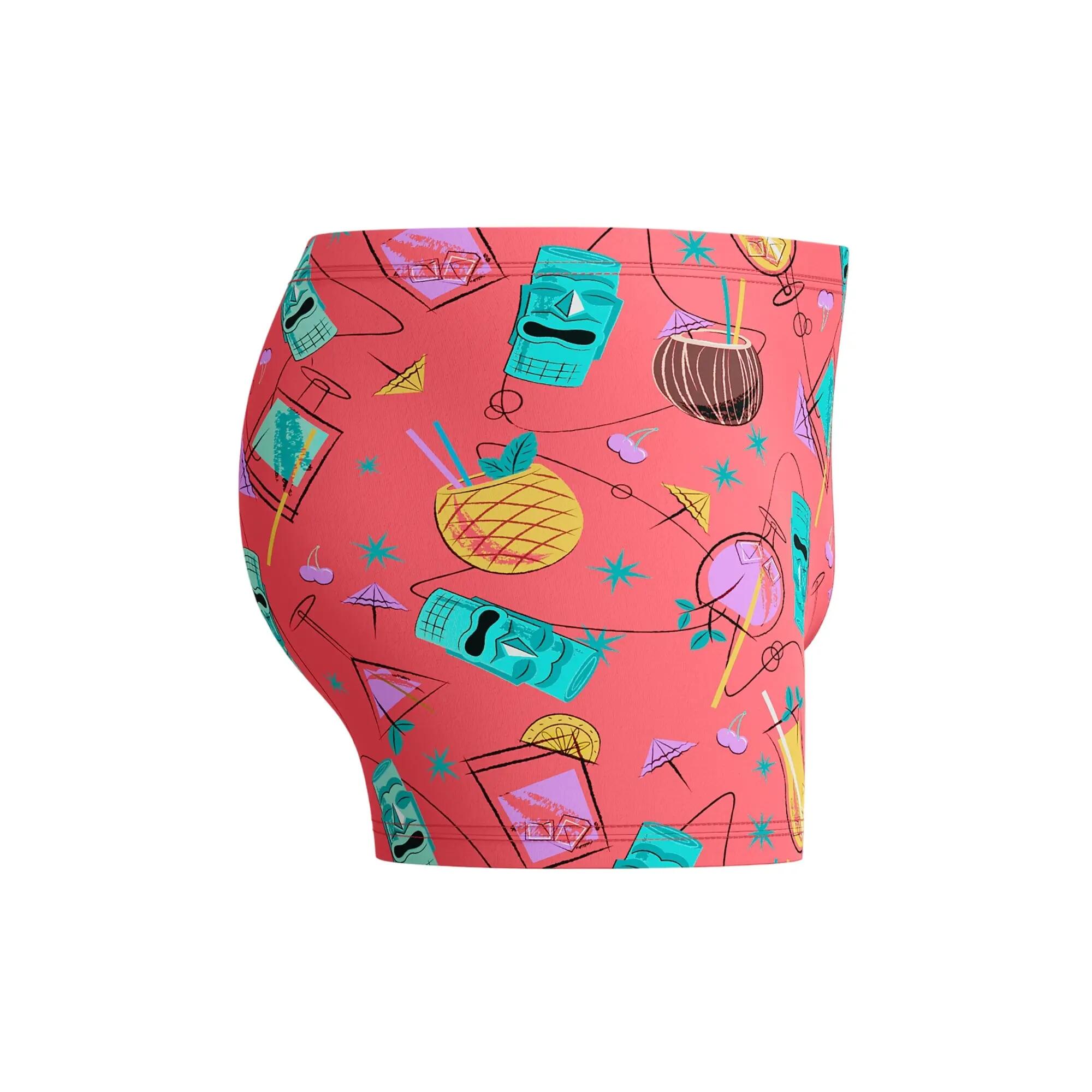 Maillot - Natation - Homme - Beachstar Print Square - Orange 4/5