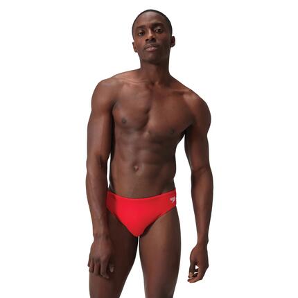 Slip De Bain Motif/style Logo Homme (Rouge)