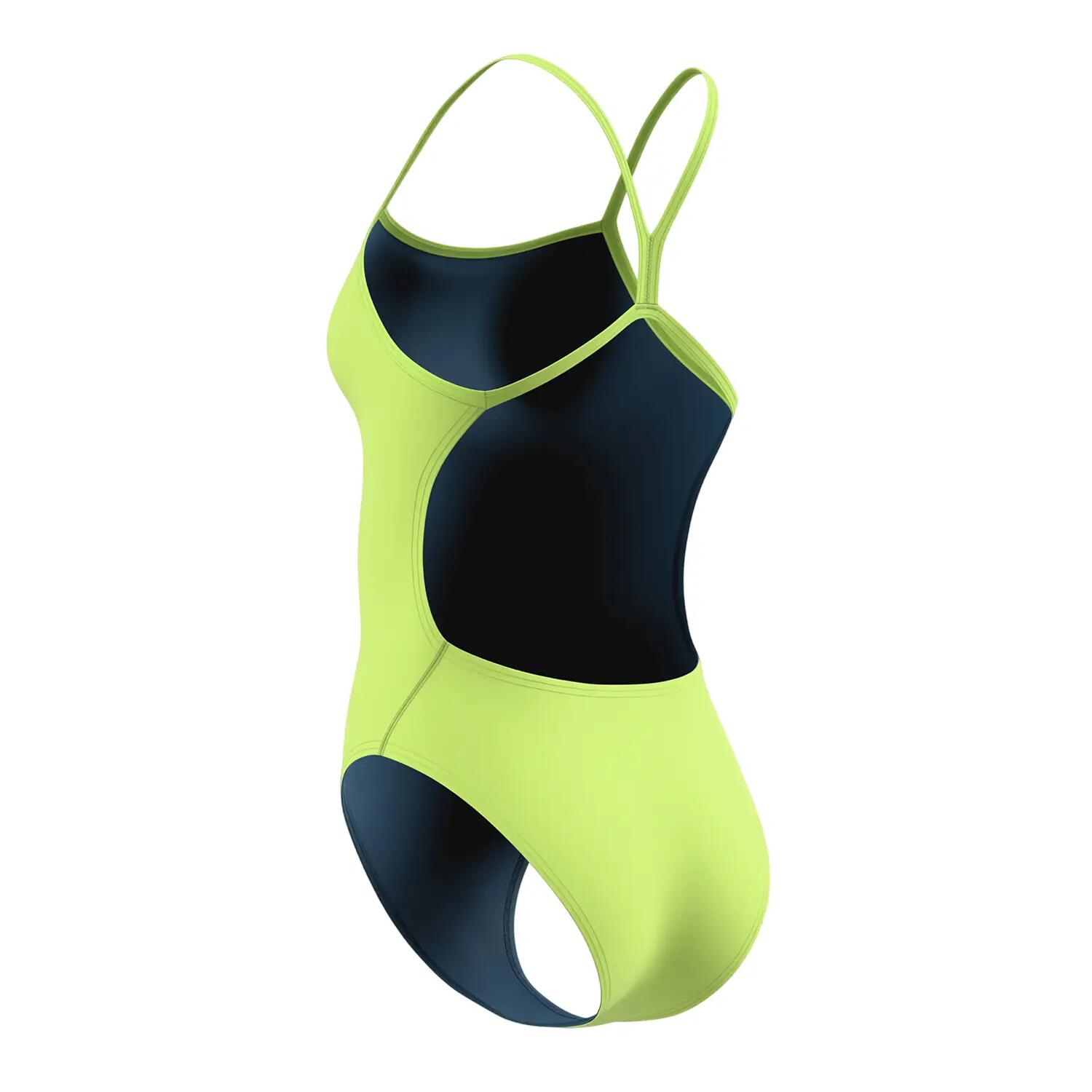 Speedo Damen-Badeanzug Solid V-Back 2.0 – Zitronengrün 4/4