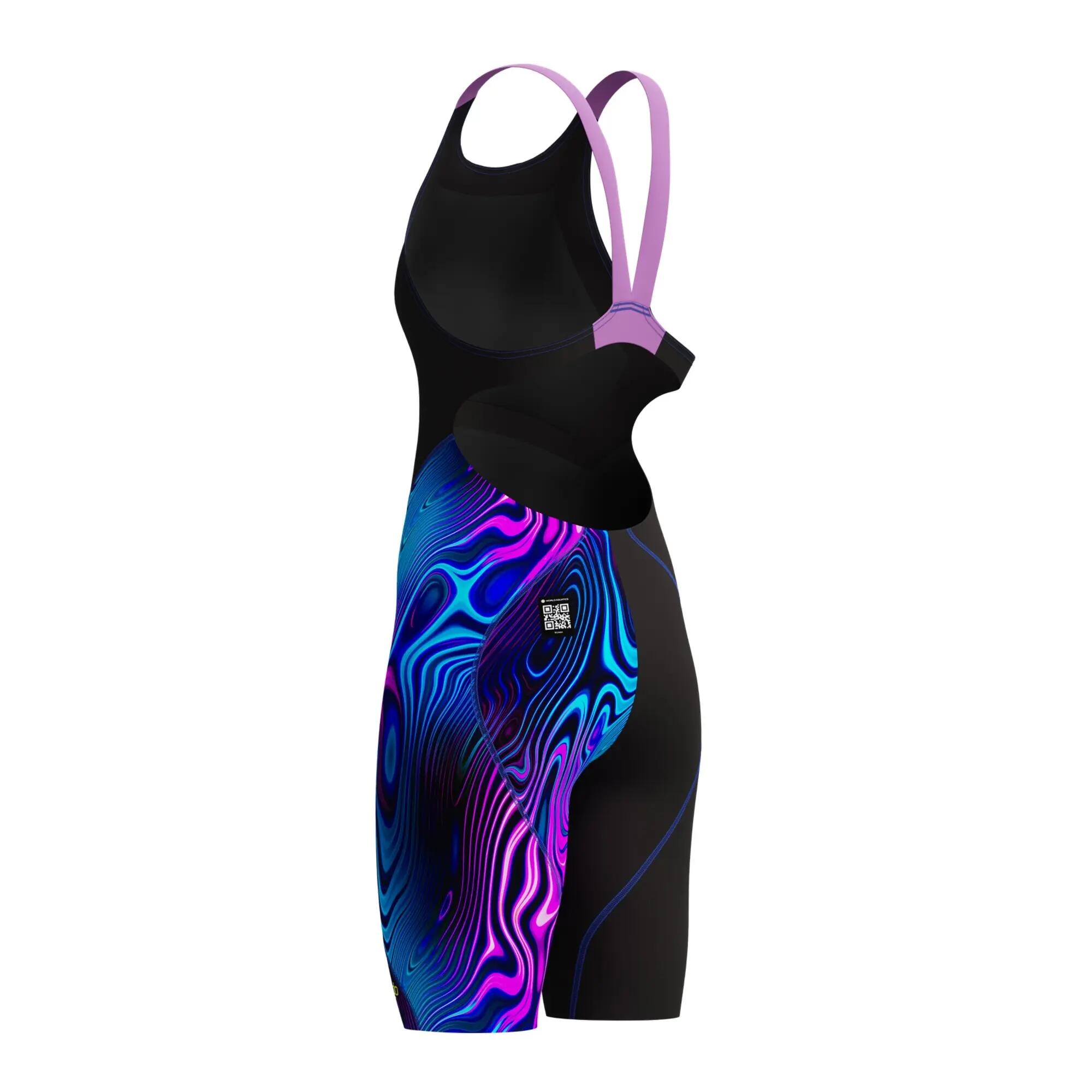 Speedo Donna Fastskin LZR Ignite Kneeskin - Nero/Rosa 6/6