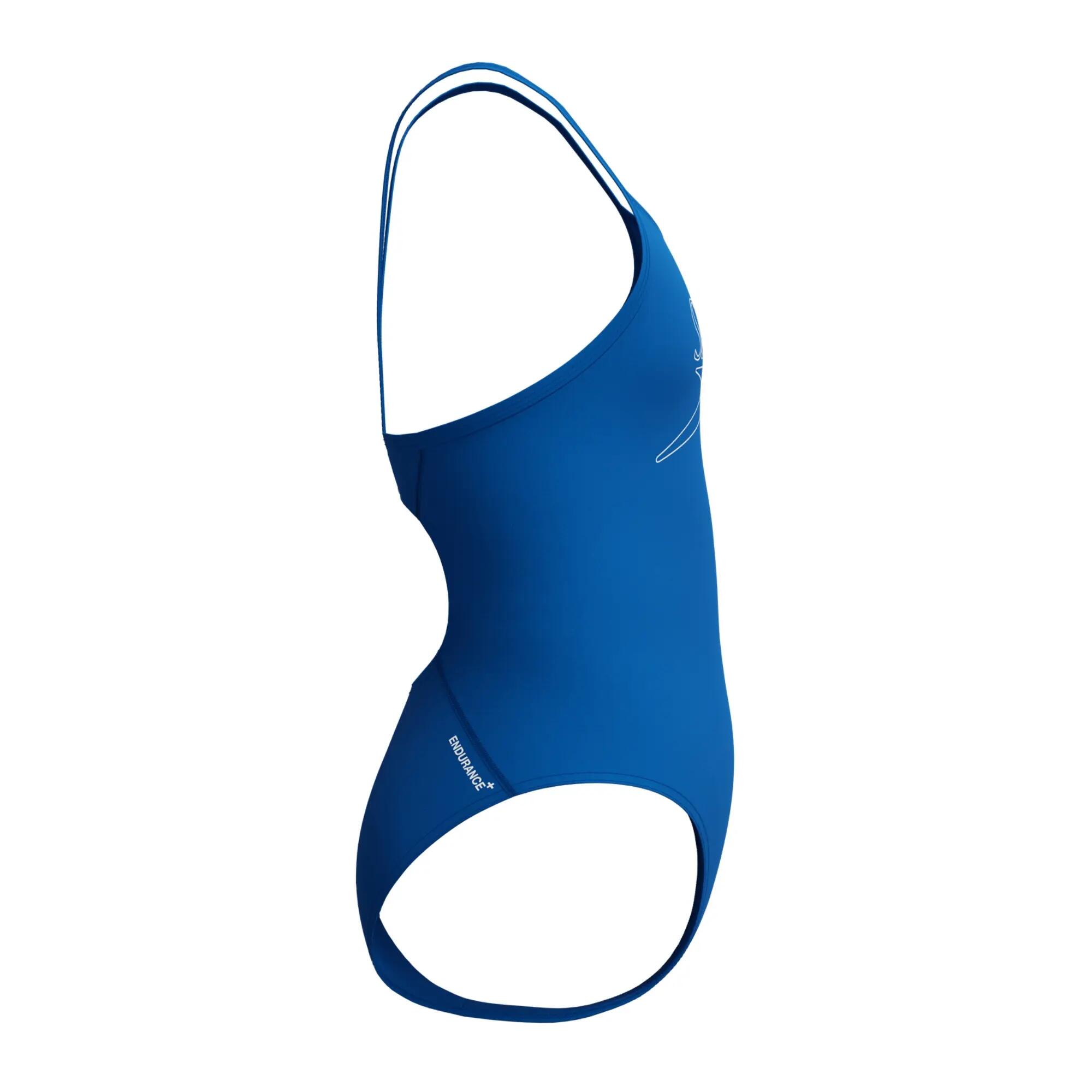 Costume da bagno Speedo Endurance+ Logo Thinstrap da ragazza - Blu - 16 anni 4/4