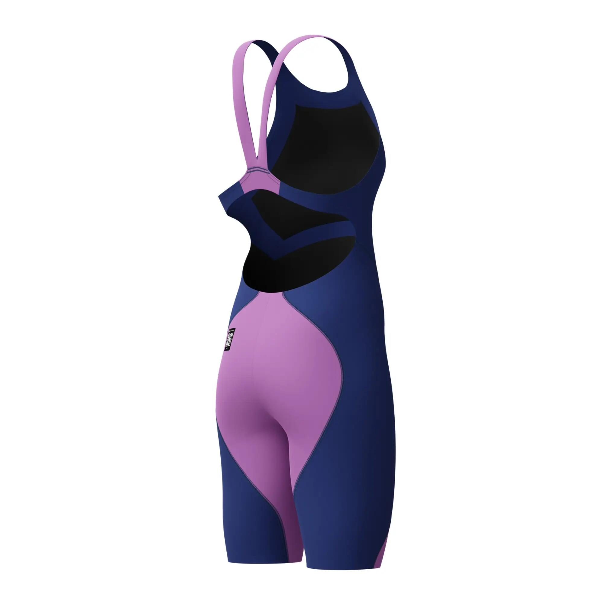 Speedo Women's Fastskin LZR Ignite Kneeskin - Navy/Purple - 26 5/6