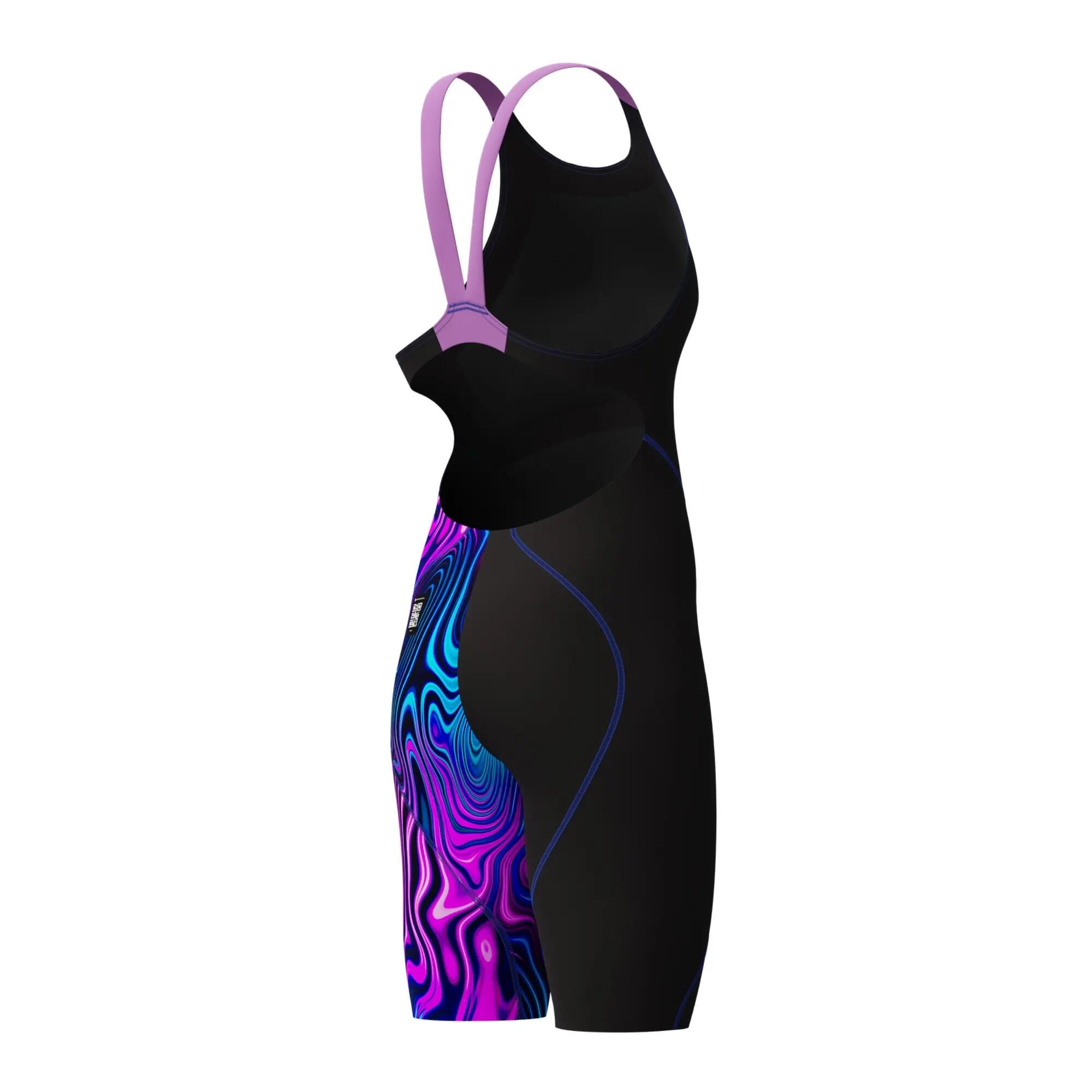 Speedo Donna Fastskin LZR Ignite Kneeskin - Nero/Rosa 5/6