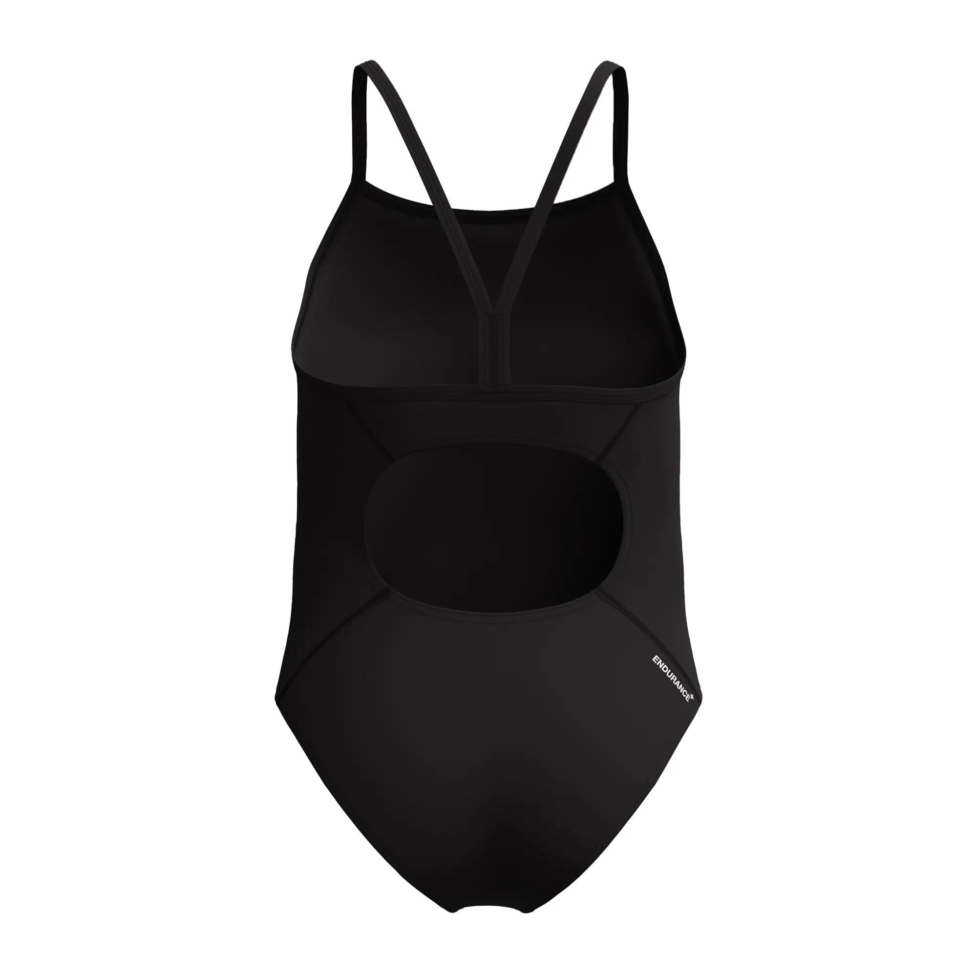 Speedo Girls Endurance+ Logo Thinstrap Swimsuit - Black - 16Y 2/3