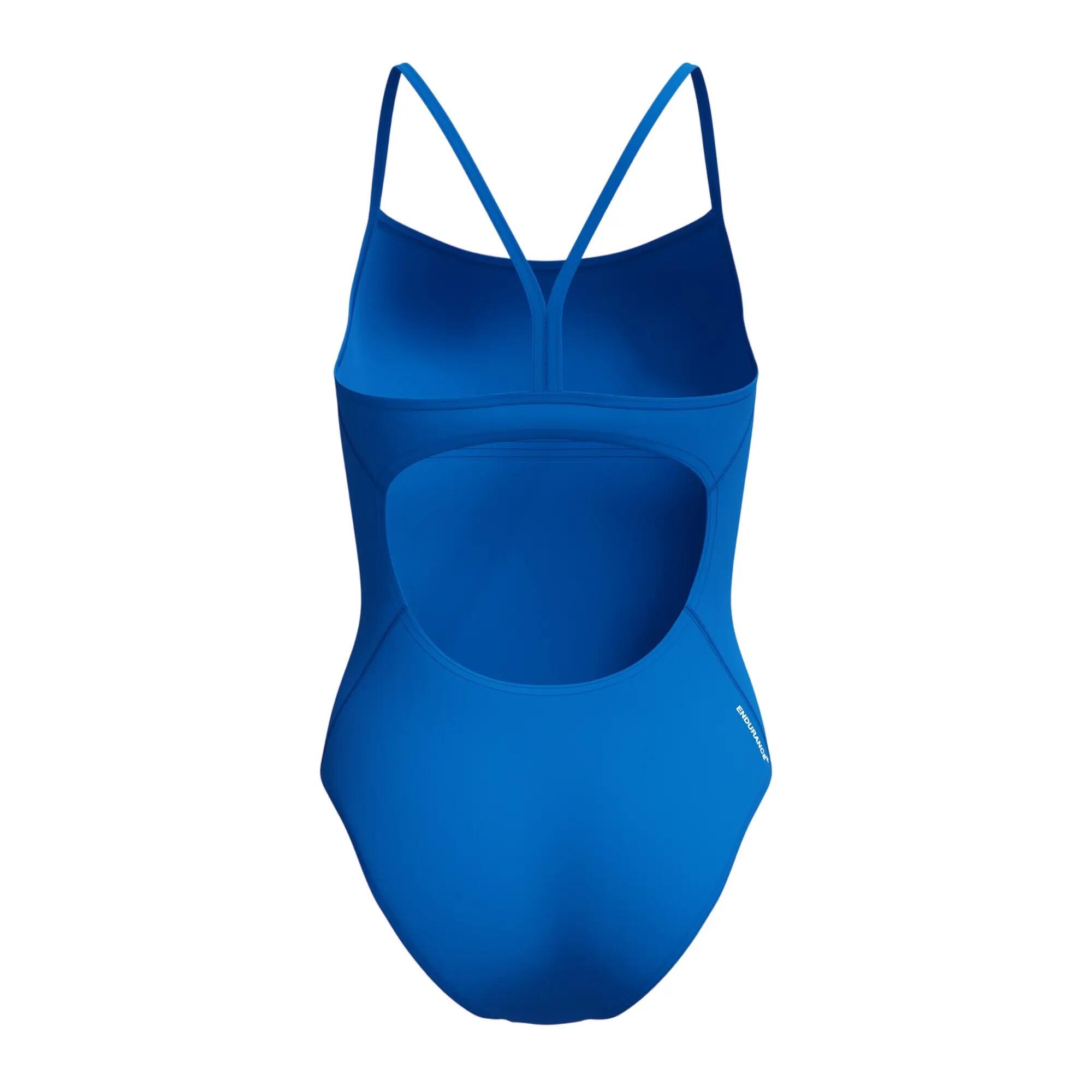 Costume da bagno Speedo da donna Endurance+ con logo e spalline sottili - Blu - 3/5