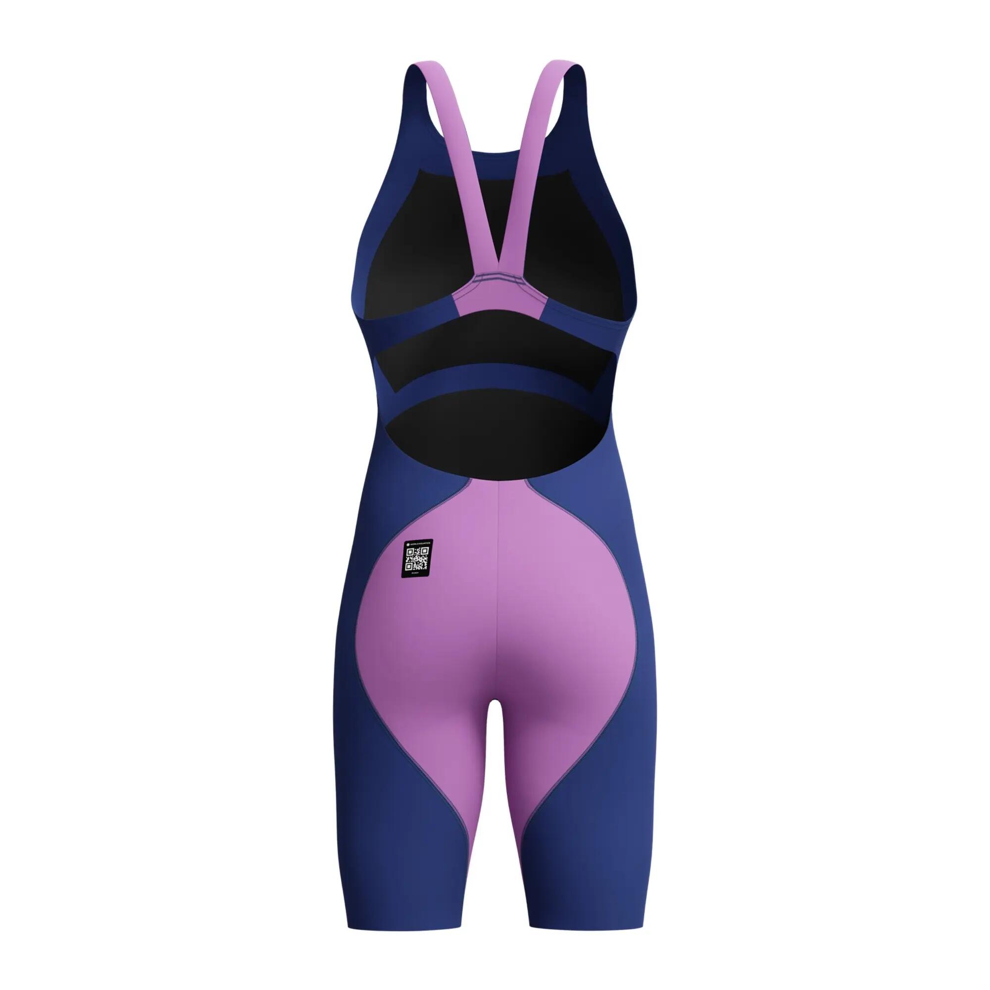 Speedo Women's Fastskin LZR Ignite Kneeskin - Navy/Purple - 26 2/6