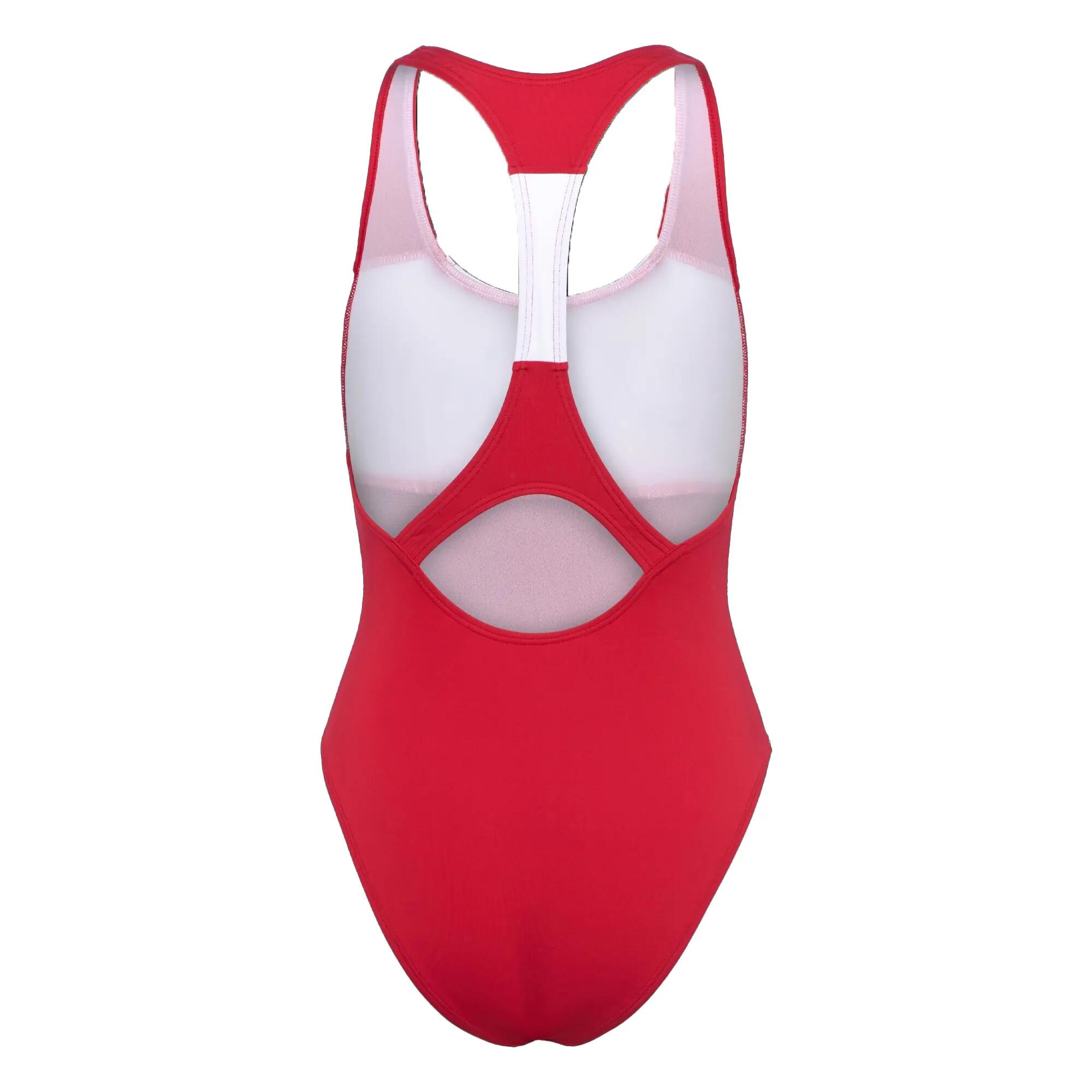 Costume Da Bagno Intero Blocchi Di Colore Logo Donna Speedo Rosso 3/6