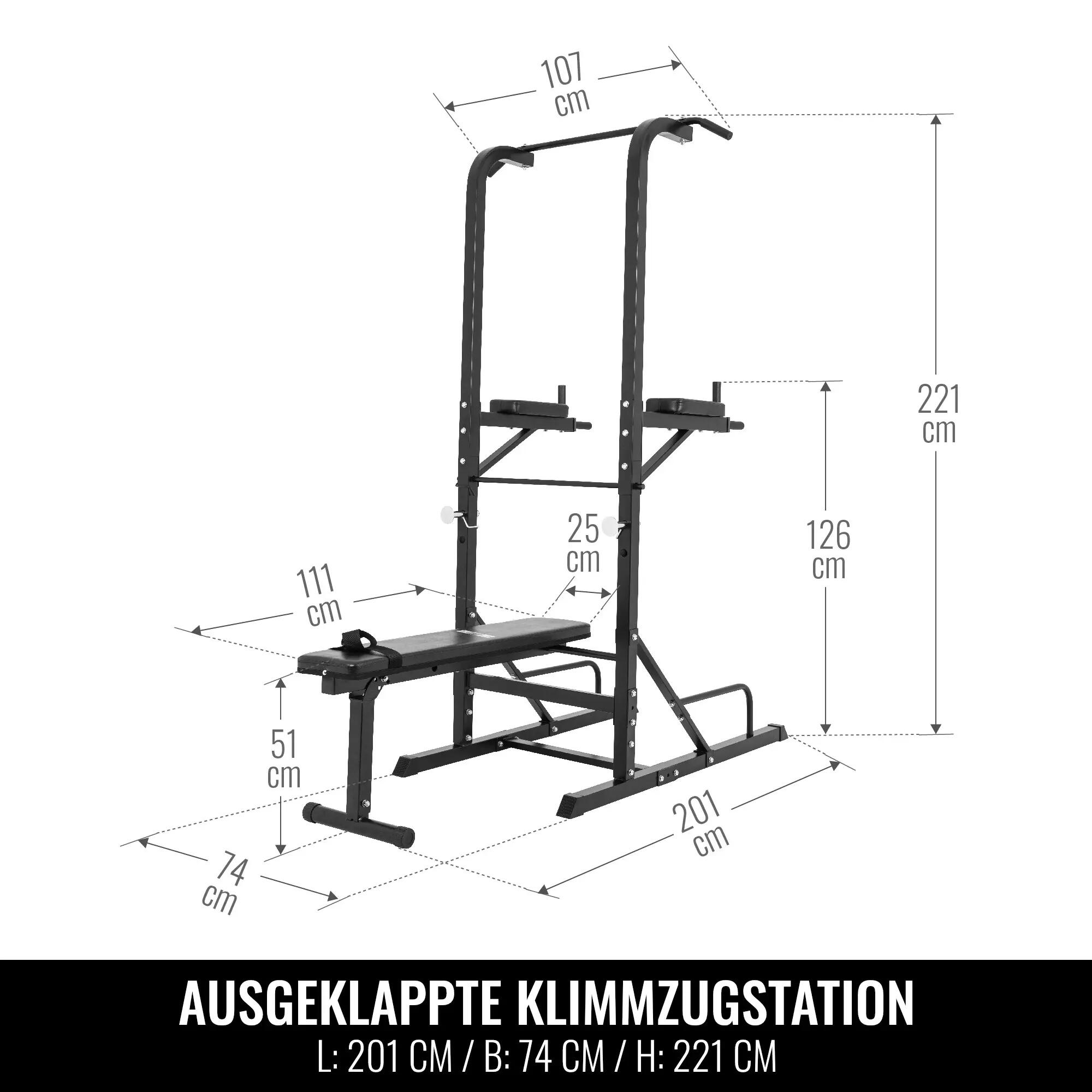 Multistation - Krachtstation - Met Halterbank 6/12