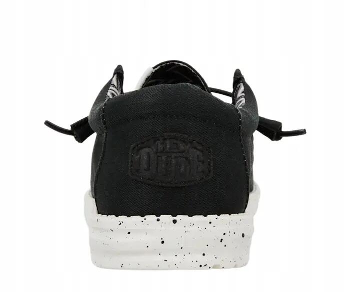 Baskets Hey Dude Modèle Wally Stretch Canvas Couleur Noir 6/6