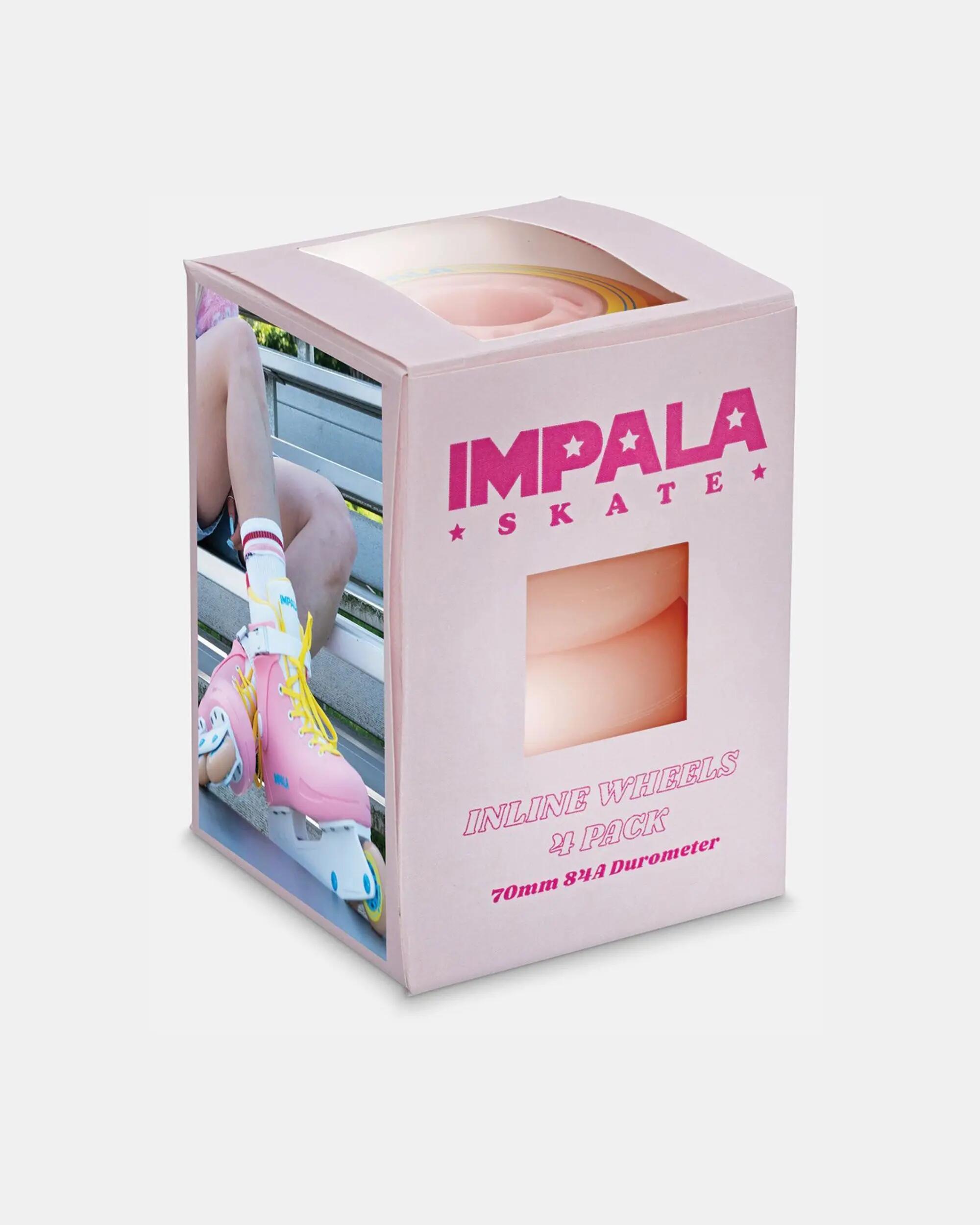 Impala Inline Wheel 4pk - Pink/Yellow 2/3