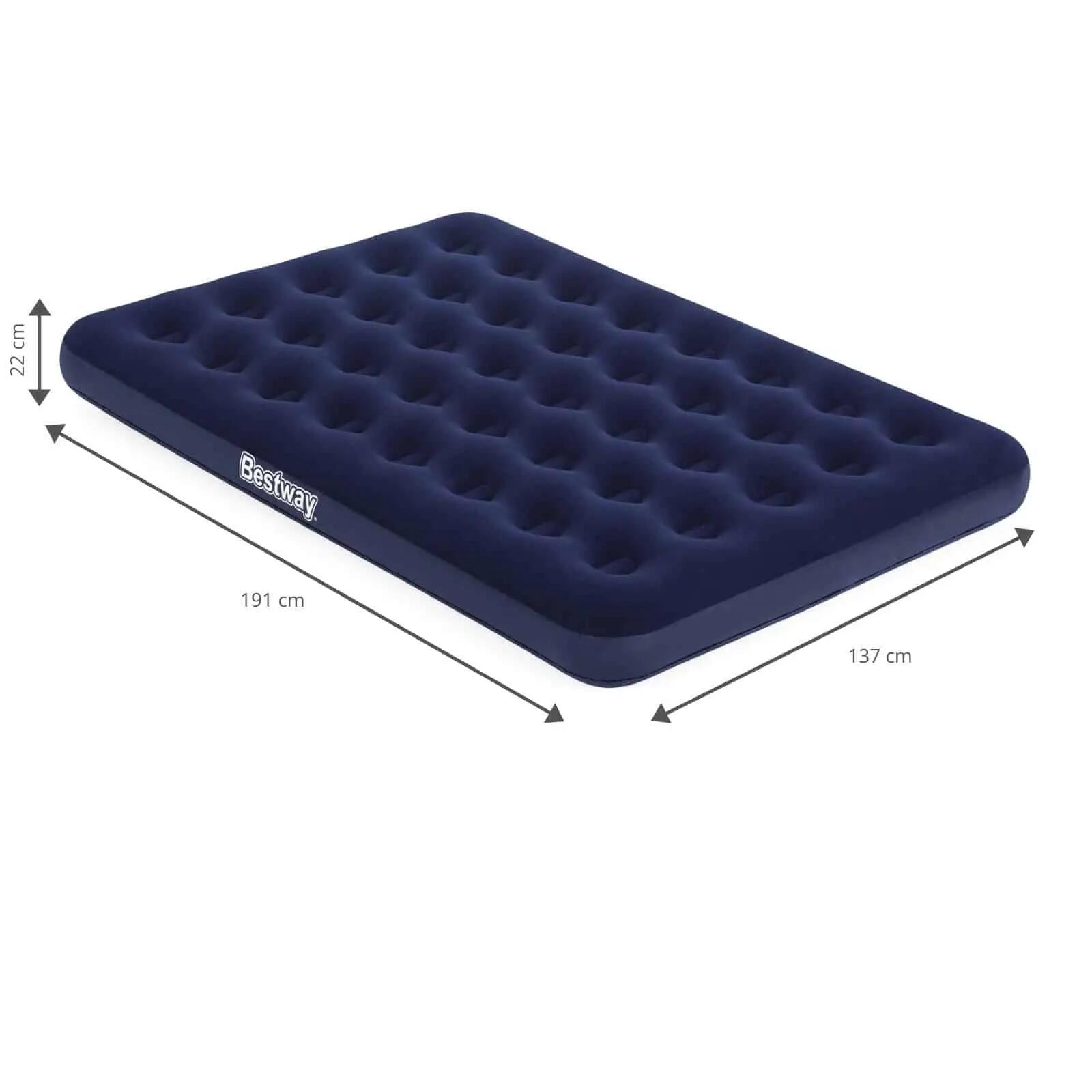 Colchón Hinchable Doble Bestway 191x137x22 cm con Inflador Eléctrico 4/5