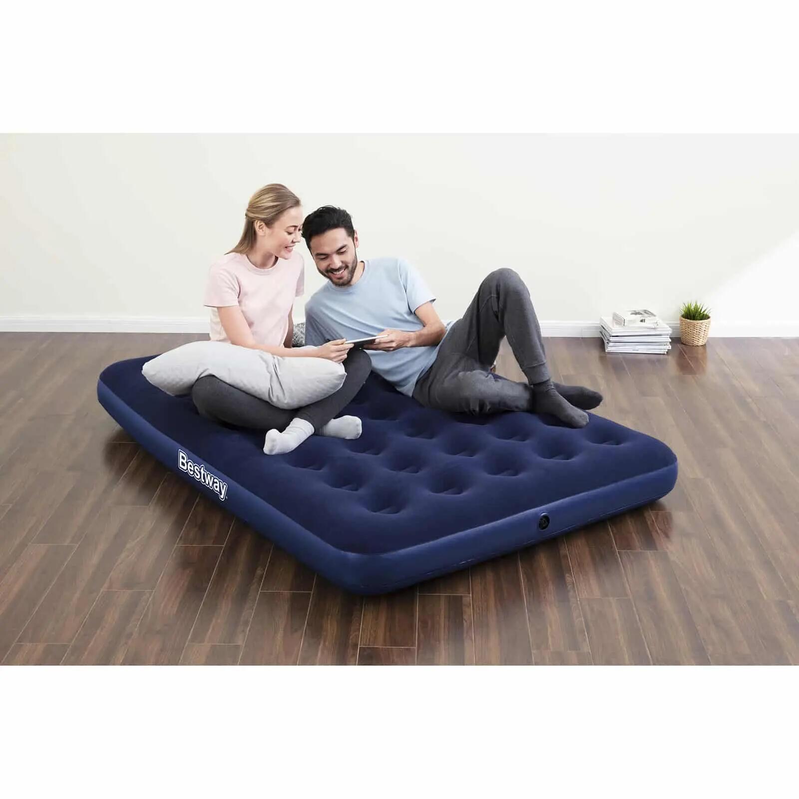Colchón Hinchable Doble Bestway 191x137x22 cm con Inflador Eléctrico 2/5