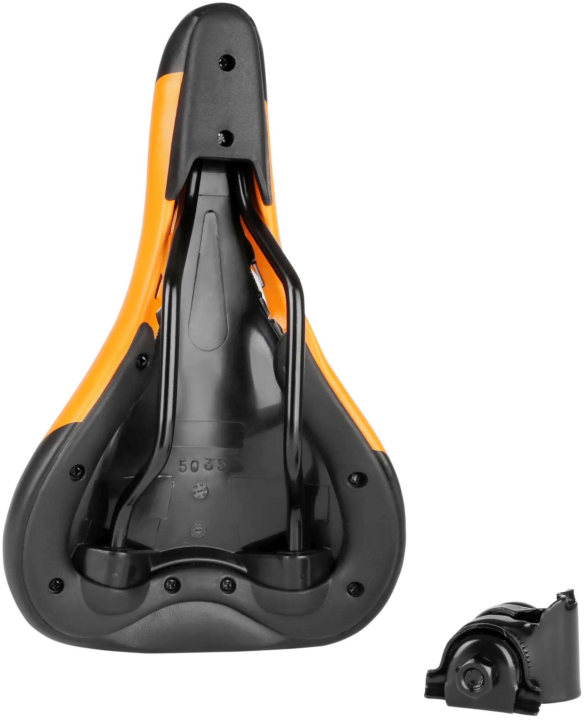 Selle vélo enfant 24 pouces 240x140 mm mousse PU structure acier Orange 5/7