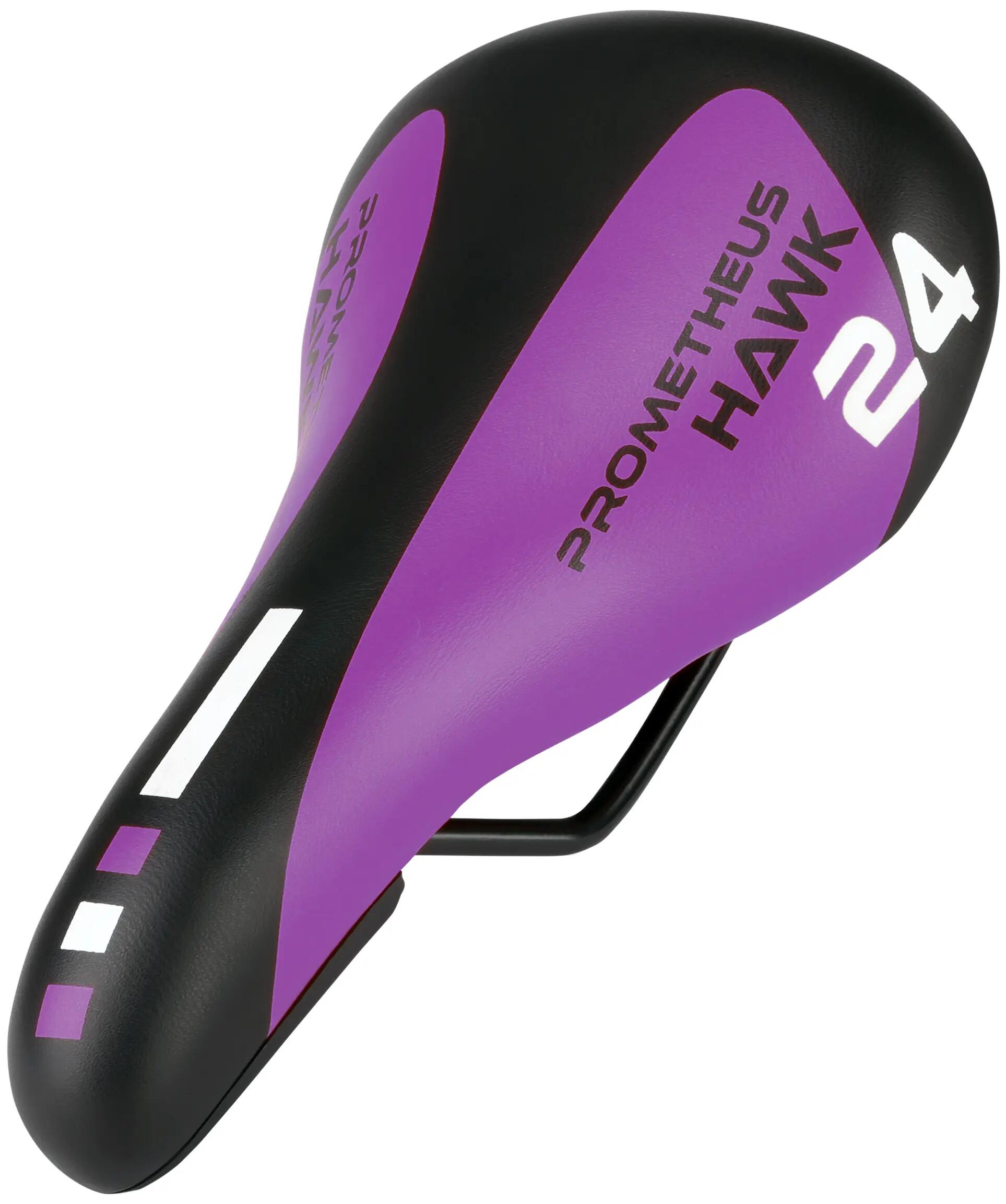 Sillín para bicicleta infantil 24 pulgadas 240x140 mm espuma PU acero Violeta 4/7