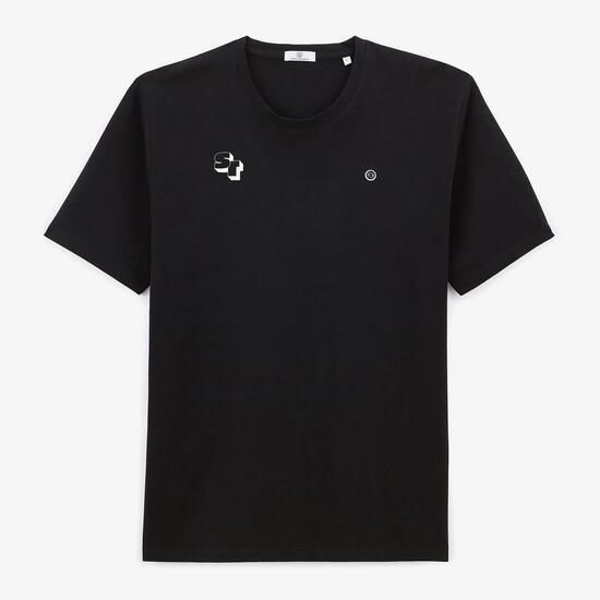 T-shirt manches courtes 100% coton noir ST 3D Stade Toulousain