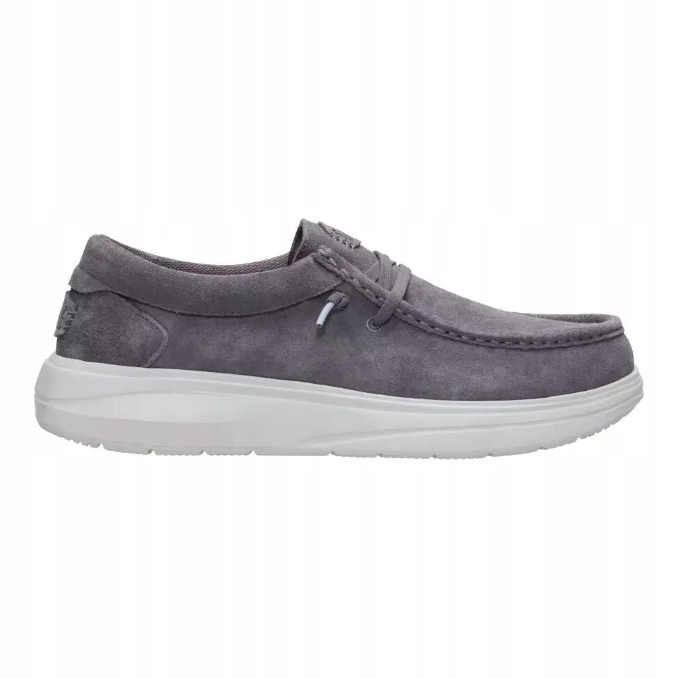 HeyDude Męskie Buty Mokasyny Wsuwane Zamszowe Wally Comf Suede 40 2/4
