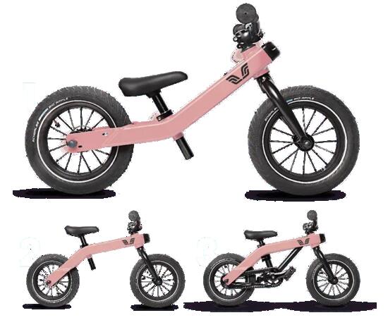 Bicicletta senza pedali évolutive Vici 3 en 1 rose